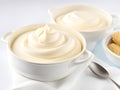 delicious and nutritious yogurt with fresh cream and whipped cream