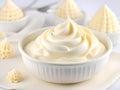 delicious and nutritious yogurt with fresh cream and whipped cream