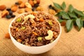 Homemade healthy breakfast ragi semiya upma