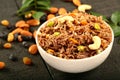 Homemade healthy breakfast ragi semiya upma