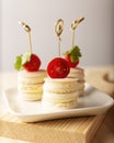 Mini sandwiches party Royalty Free Stock Photo