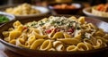 Delicious pasta dish, ready to be savored!