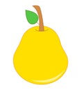 Delicious pear fruit clean line drawing