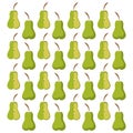 Delicious pear seamless pattern design
