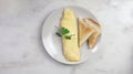 Delicious and perfectly home made french omelette