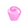 Dessert Pink Appetizing Cupcake