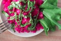 Delicious pink salad Royalty Free Stock Photo