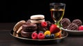 delicious plate food background