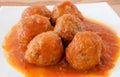 Delicious plate of meatballs