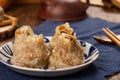 A delicious plate of shaomai Royalty Free Stock Photo