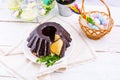 Delicious Polish Easter chocolate cake Royalty Free Stock Photo
