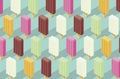 Delicious popsicles background