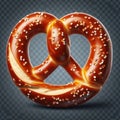 delicious pretzel with a golden crust, ! Royalty Free Stock Photo