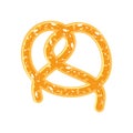 delicious pretzel pastry isolated icon