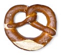 Delicious pretzel with salt, german food Royalty Free Stock Photo