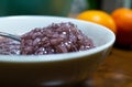 Delicious purple rice porridge with Chinese characteristic