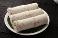 Delicious Puttu-South Indian cuisine-top view Royalty Free Stock Photo