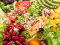 Delicious quinoa salad, closeup