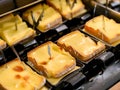 Delicious raclette cheese slices