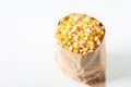 Delicious raw organic yellow corn kernels, popcorn corn \