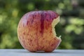 A Delicious Red Apple with a Bite out of it Royalty Free Stock Photo