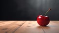 Delicious Red Cherry On Dark Background with Copy Space Selective Focus Royalty Free Stock Photo