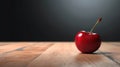 Delicious Red Cherry On Dark Background with Copy Space Selective Focus Royalty Free Stock Photo