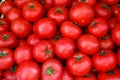 Delicious red tomatoes. Summer tray market agriculture farm full of organic vegetables It can be used as background Royalty Free Stock Photo