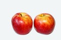 Delicious red Gala Apple in white background Royalty Free Stock Photo