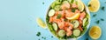 Refreshing Salted Salmon Salad With Crisp Lettuce and Tangy Lemon