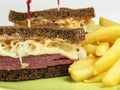 Delicious Reuben Sandwich Royalty Free Stock Photo