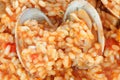 Delicious rice dish with clams