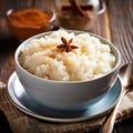 Delicious Rice Pudding With Cinnamon And Cloves