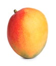 Delicious ripe juicy mango isolated on white Royalty Free Stock Photo