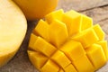 Delicious ripe sweet tropical mango
