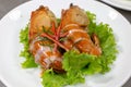 Delicious river prawn chuchi thai food