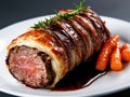 Delicious roast beef dish with vegetables Royalty Free Stock Photo