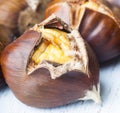 Delicious roasted chestnuts Royalty Free Stock Photo