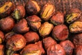 Delicious Roasted chestnuts. Tianjin chestnut, Japanese chestnut