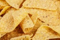 Delicious Roasted Corn Tortilla or Nacho Chips on wooden background