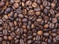 delicious roasted natural coffee beans with careful aroma flavor