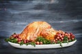 Delicious Roasted Thanksgiving Turkey Royalty Free Stock Photo