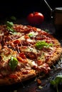 Delicious rustic traditional Italian pizza