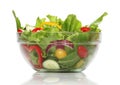 Delicious salad on a bowl isolated Royalty Free Stock Photo