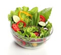 Delicious salad on a bowl isolated Royalty Free Stock Photo
