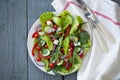 A delicious salad of fresh vegetables and blue cheese Royalty Free Stock Photo