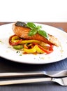 Delicious salmon filet Royalty Free Stock Photo