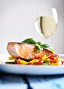 Delicious salmon filet Royalty Free Stock Photo