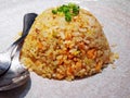 Delicious Salmon Fried Rice Royalty Free Stock Photo