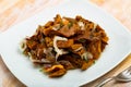 Delicious salted mushrooms with onions and dill